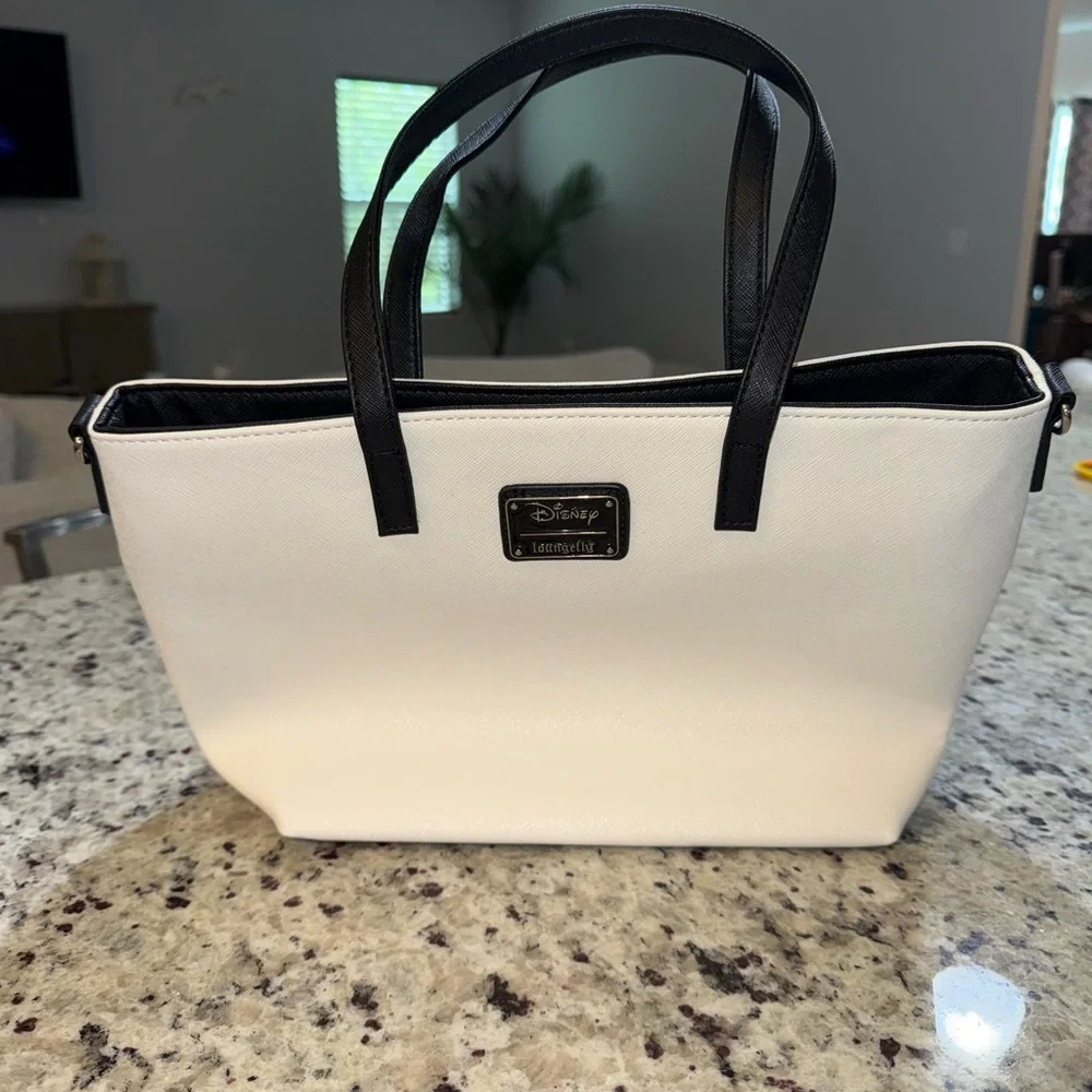 Disney Black and White Mickey Tote Bag with Rainbow Accents - Picture 2 of 6